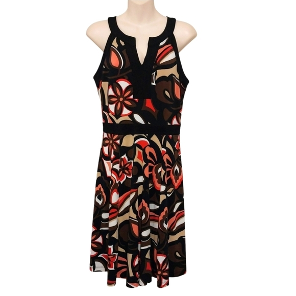 Enfocus Studio Sleeveless Floral Dress Sz 8 - Picture 1 of 4